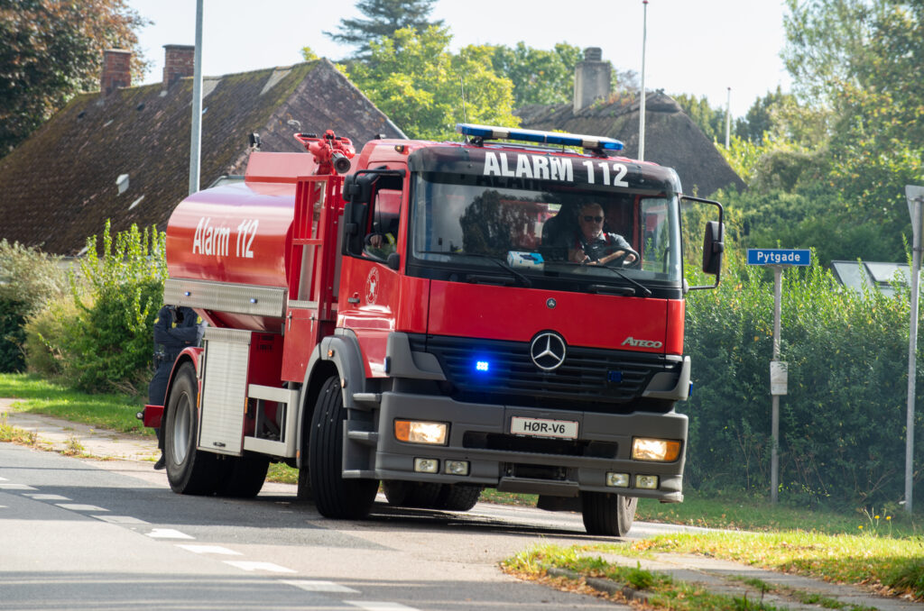 Brand i Vollerup. KGF Foto