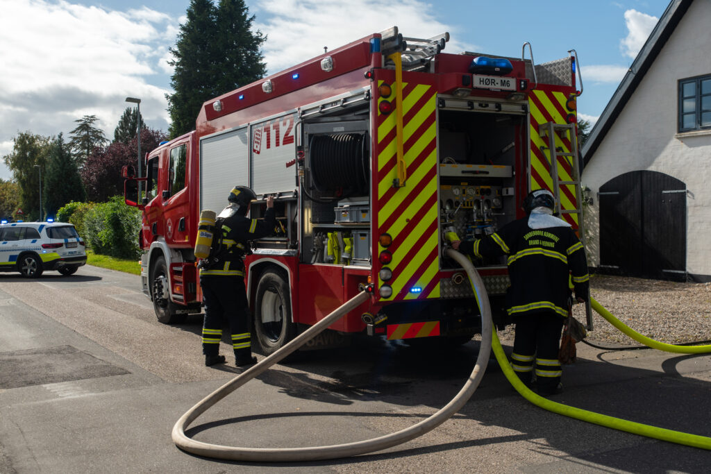 Brand i Vollerup. KGF Foto