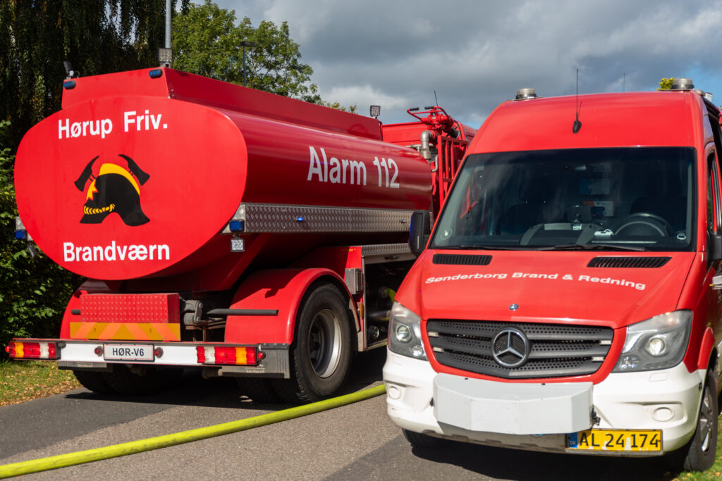 Brand i Vollerup. KGF Foto