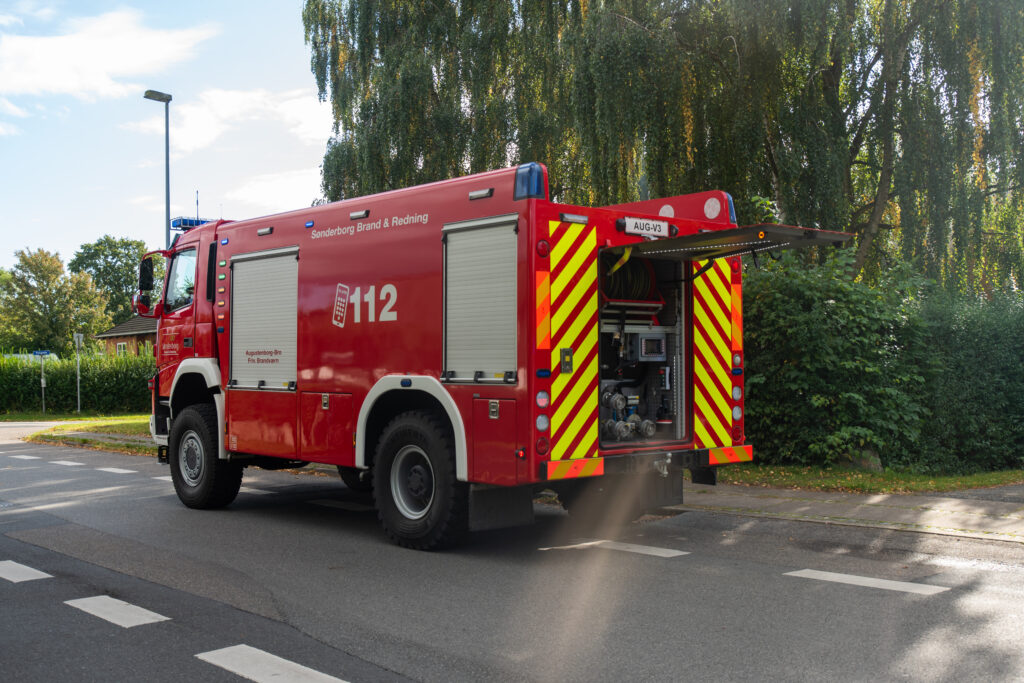 Brand i Vollerup. KGF Foto