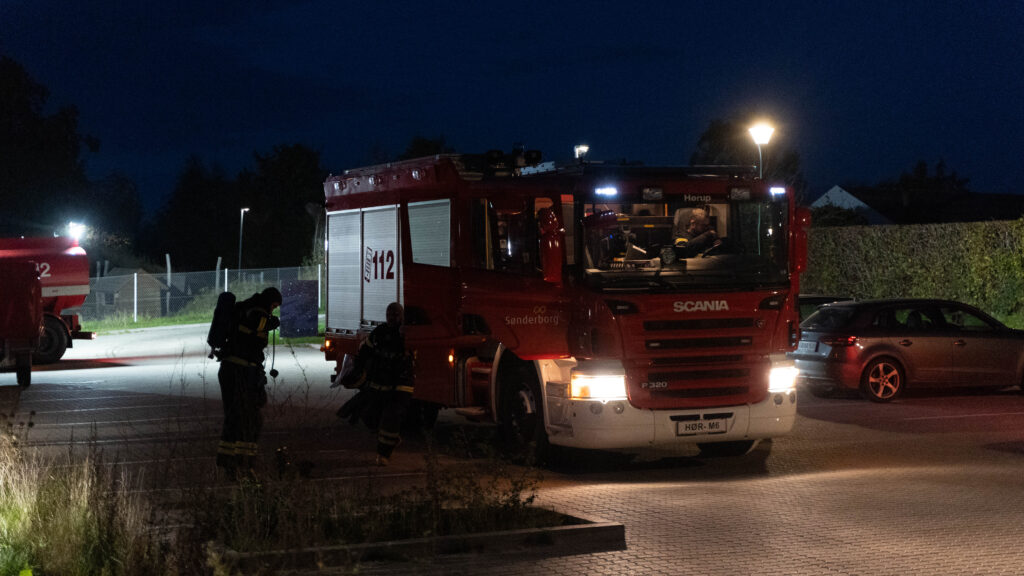 Brandøvelse. Bachs Foto