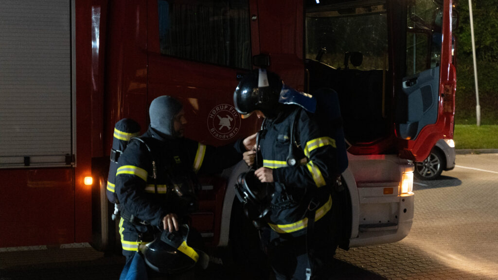 Brandøvelse. Bachs Foto
