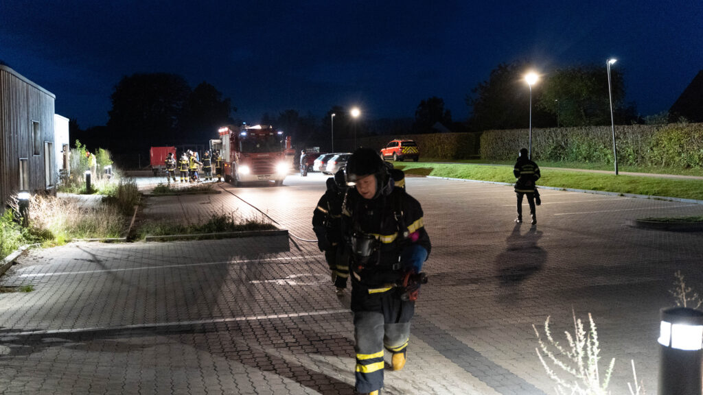 Brandøvelse. Bachs Foto