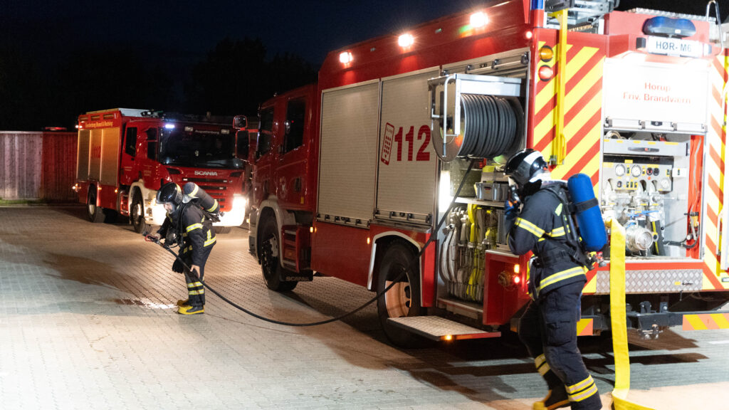 Brandøvelse. Bachs Foto
