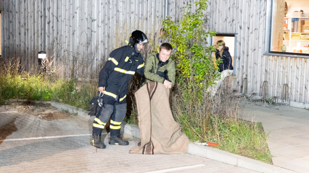 Brandøvelse. Bachs Foto