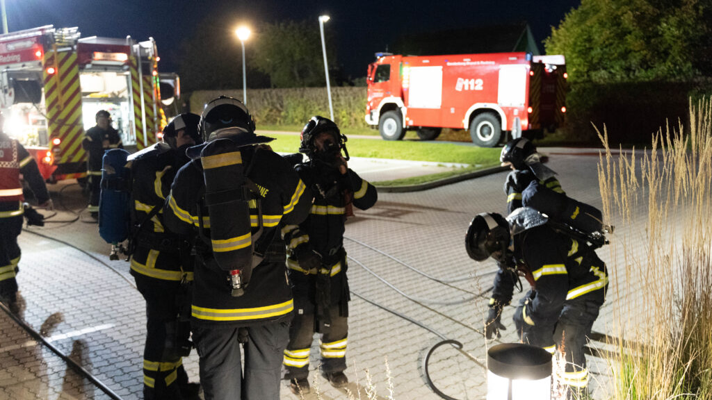 Brandøvelse. Bachs Foto
