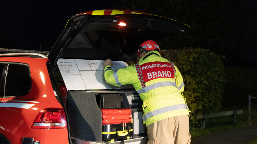 Brandøvelse. Bachs Foto