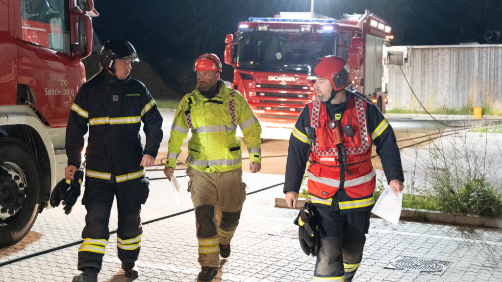 Brandøvelse. Bachs Foto