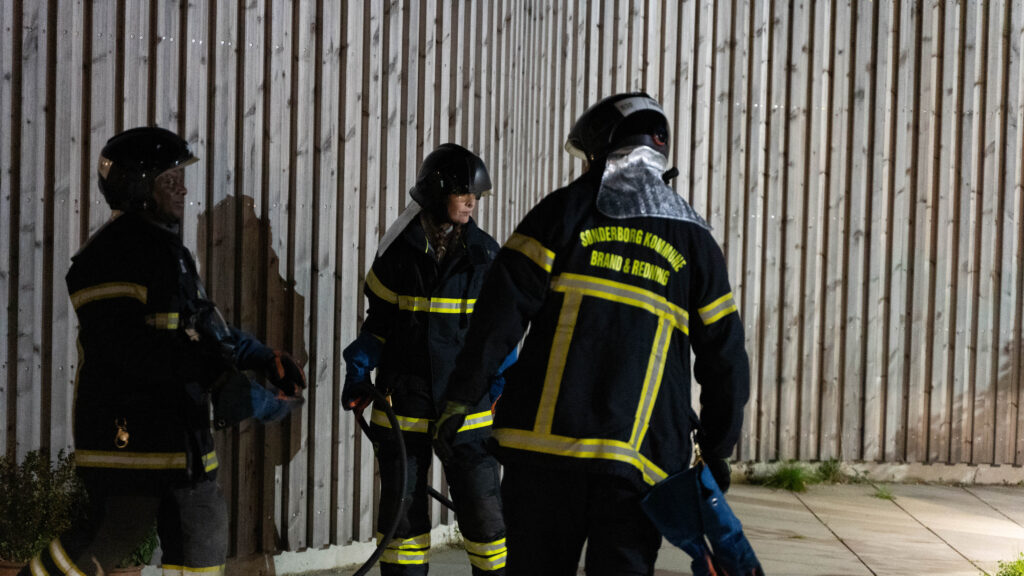 Brandøvelse. Bachs Foto