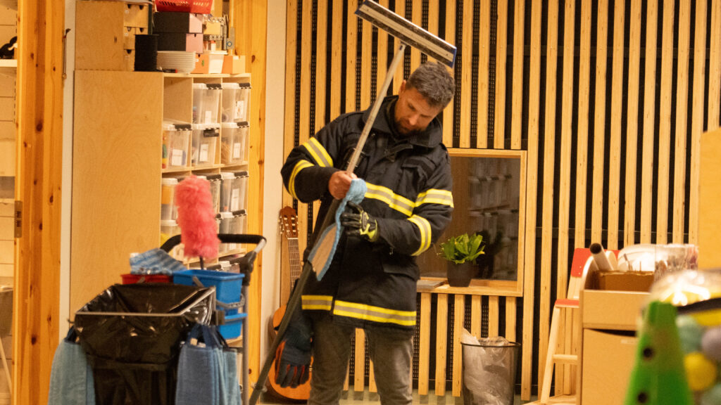 Brandøvelse. Bachs Foto