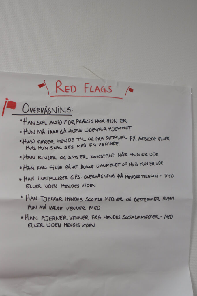 Røde flag. Foto: Ole Kæhler
